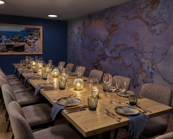 A private dining table at Kostali