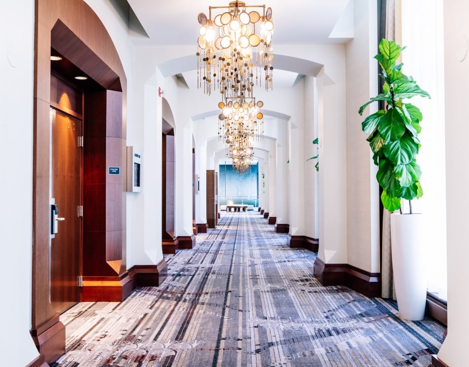 A hallway in The Gwen.