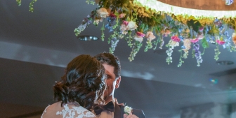 A bride and groom dancing at The Gwen.