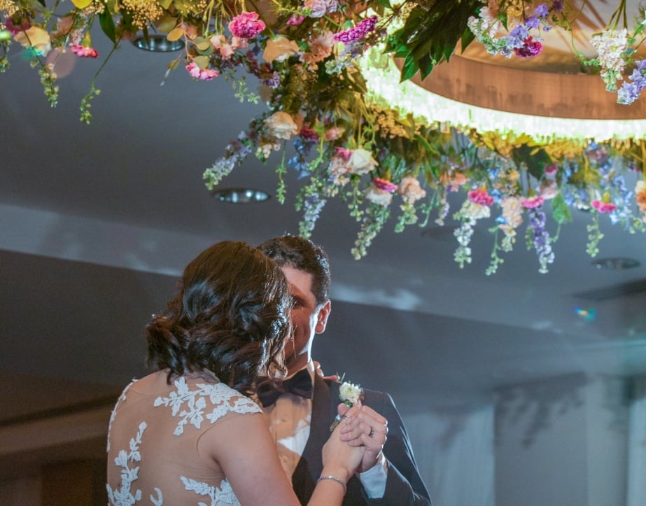 A bride and groom dancing at The Gwen.