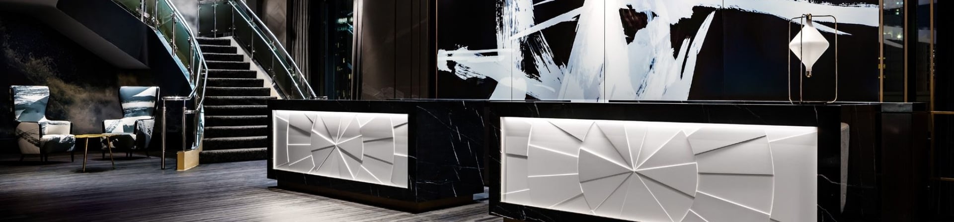 The lobby of The Gwen.