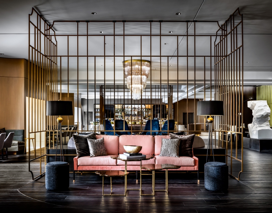 The lobby of The Gwen.