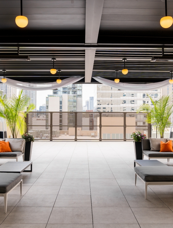 6th floor terrace at The Gwen