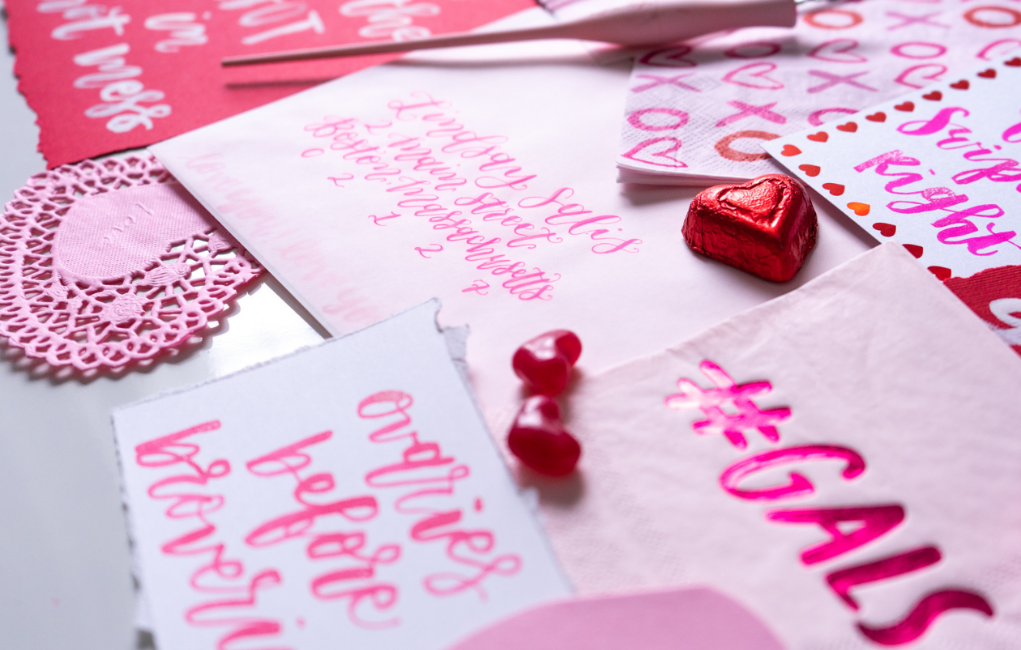 Valentine’s/Galentine’s Modern Calligraphy - Sip & Script